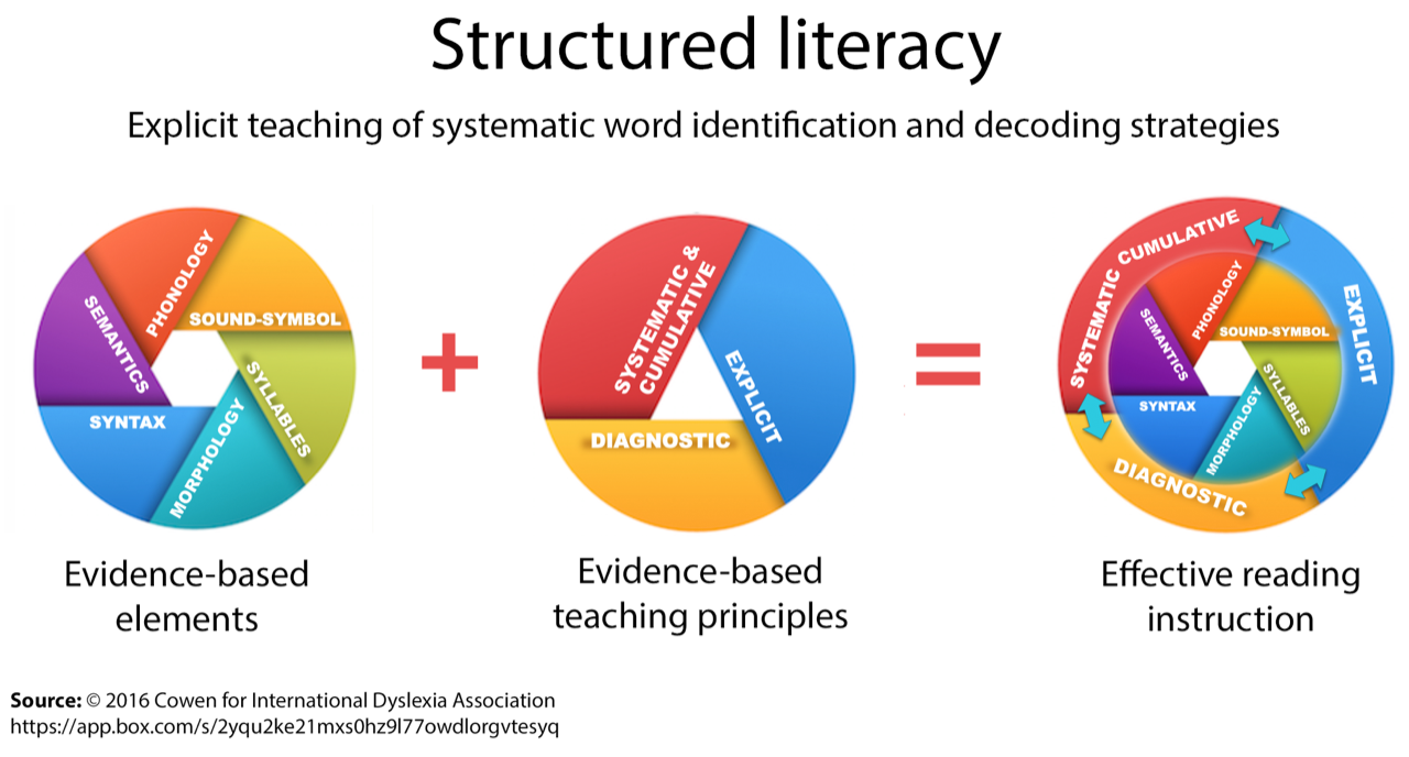 Structured literacy diagram